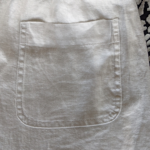 Linen Pull on Ankle Pants - Picture 4 of 4
